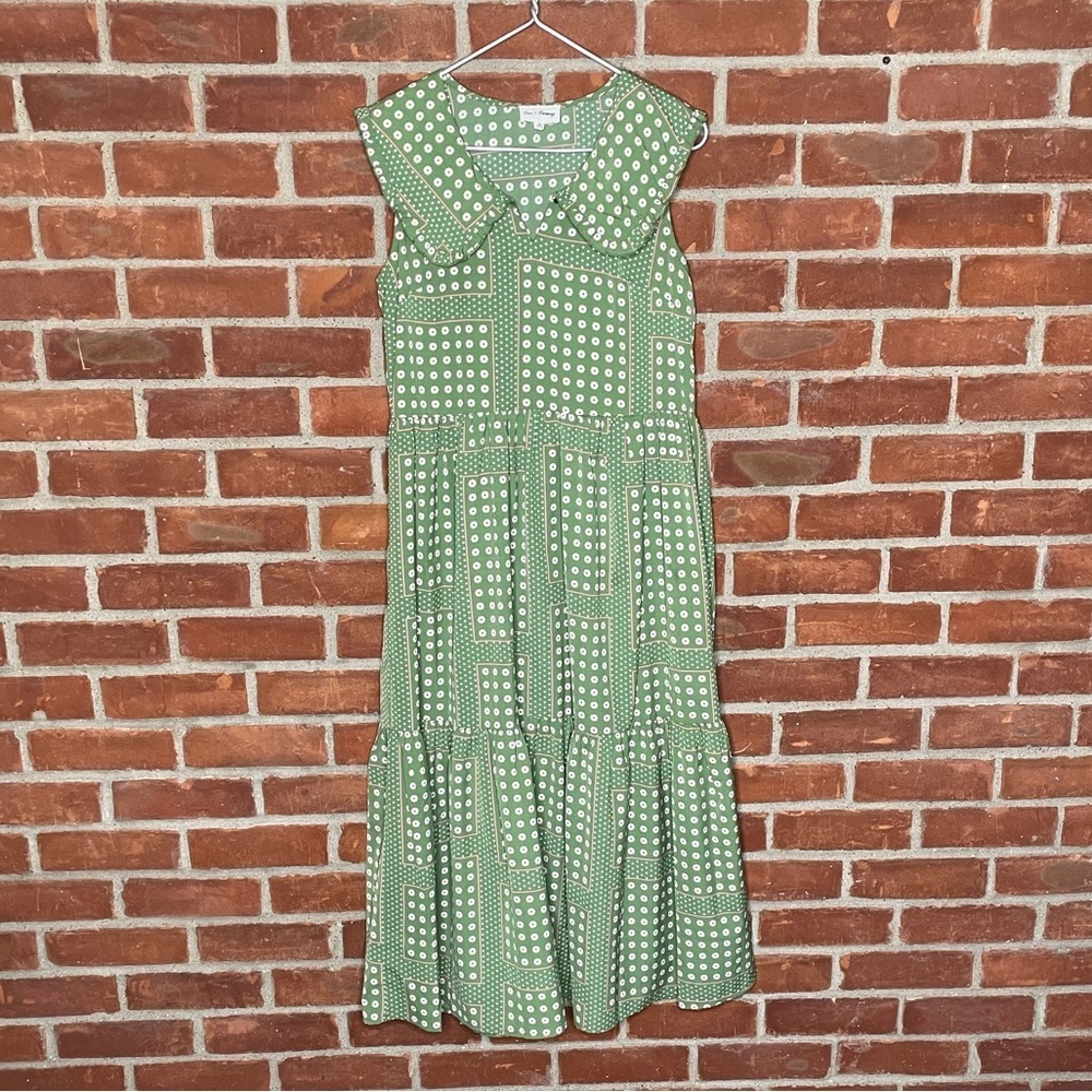 Love & Harmony green midi dress